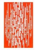 Red and White Random Vertical Stripes