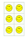 Six Yellow Happy Faces