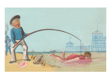 Old Salt Fishing for Girl