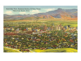 View over Business District  El Paso  Texas
