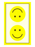 Yellow Opposed Happy Faces