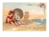 Victorian Children on Beach