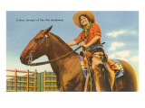 Cowgirl on Horse