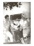 Couple with Tennis Racket