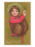 Victorian Girl with Turkey