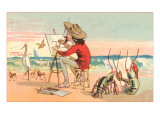 Painter on the Beach  Lobster Critics