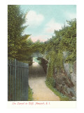 Tunnel in Cliff Walk  Newport  Rhode Island