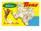Greetings from McKinney  Texas  Map