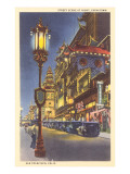 Night in Chinatown  San Francisco  California