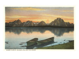 Jackson Lake and Tetons  Wyoming