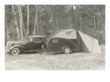 Camping with Tear-Drop Trailer Tent