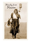 Cowgirl in Chaps  Howdy from Houston  Texas