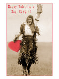 Happy Valentines Day  Cowgirl