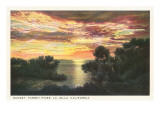 Sunset  Torrey Pines  San Diego County  California