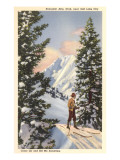 Skier at Alta  Utah