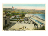 Beach at Santa Barbara  California