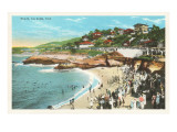 Beach at La Jolla Cove  San Diego  California