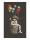 Girl Cupid in Balloon