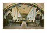 Interior  Mission at Santa Barbara  California