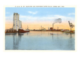 Grain Elevator and Paper Mills  Green Bay  Wisconsin