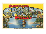 Greetings from Spooner  Wisconsin
