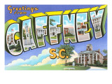 Greetings from Gaffney  South Carolina