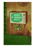 Happy St Patrick's Day  Green Screen TV