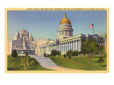 State Capitol  Mormon Battalion Monument  Salt Lake City  Utah