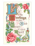 Old-Fashioned Greeting Card