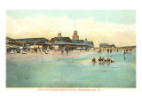 Beach and Pavilion  Narragansett Pier  Rhode Island