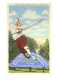 World's Largest Football Player Sign