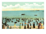 Beach Scene  Narragansett Pier  Rhode Island
