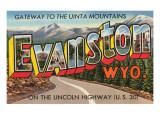 Greetings from Evanston  Wyoming