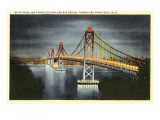 Night  San Francisco-Oakland Bay Bridge  San Francisco  California