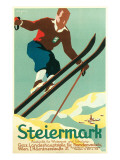 Steiermark Ski Poster
