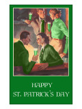 Happy St Patricks Day  Couples Drinking Green Beer