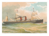 Steamship with Sails