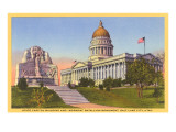 Capitol  Mormon Battalion Monument  Salt Lake City  Utah