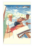 Relaxing on the Sailboat