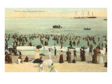 Beach Scene  Narragansett Pier  Rhode Island