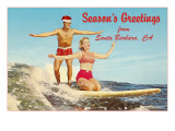 Christmas Surfing  Santa Barbara  California