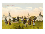 Indian Village near Spokane  Washington