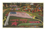 Floral Flag  Roger Williams Park  Providence  Rhode Island