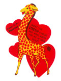 Cartoon Giraffe  Valentine
