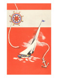 Helm  Sailboat  and Anchor
