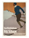 Advertisement for Sports Clothing  Skier