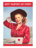 Happy Valentine's Day  Blonde Cowgirl