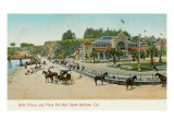 Bath House and Plaza del Mar  Santa Barbara  California