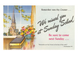 We Missed You at Sunday School Notice