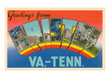 Greetings from Bristol  Virginia  Tennessee